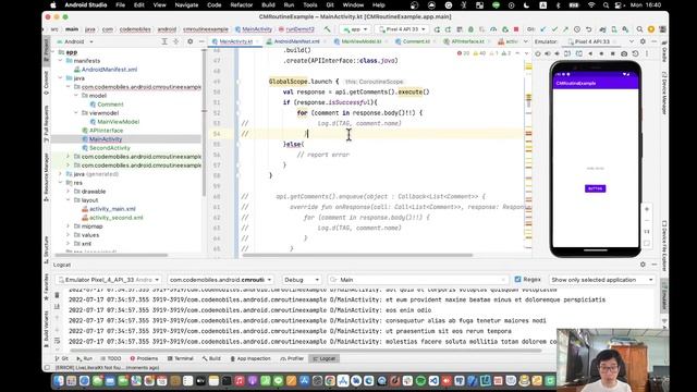 สอน Android Coroutines Ep11/12 - Coroutine + Retrofit Feed JSON смотреть онлайн