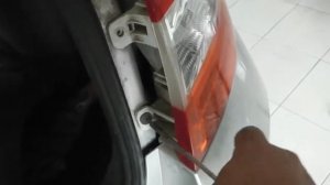 Skoda Octavia, как снять задний фонарь.