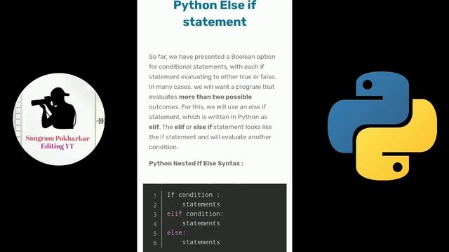 If Else and Else if and Nested If Statements in python programming language |Nested if program смотреть онлайн