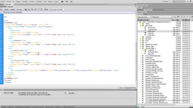 Curso PHP MySql. CRUD III. Vídeo 72 смотреть онлайн