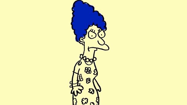 How to draw Old School Marge Simpson from The Simpsons - Magic Doodle Art смотреть онлайн
