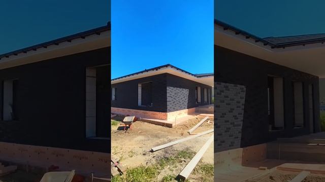 Приступаем к следующим работам! Делаем отмостку и цоколь!