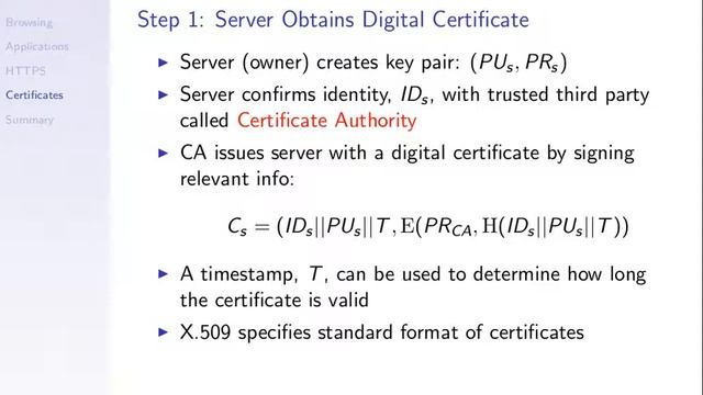 Web Security and HTTPS (ITS335, L21, Y14) смотреть онлайн