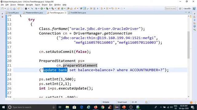 Advanced JAVA (JDBC and Transaction Management) смотреть онлайн