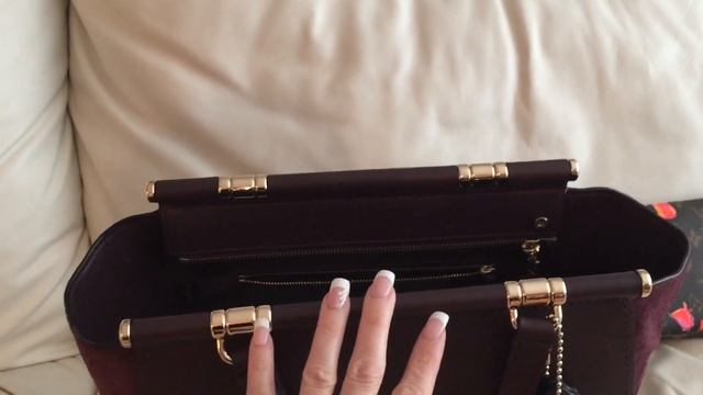 Coach Drifter satchel oxblood review, what’s in my bag, inside info and discount/sale tips смотреть онлайн