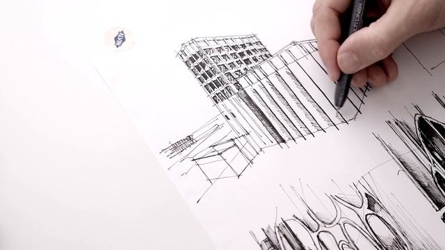 Dissected - Zeitz MOCAA - Sketch 4/5 - Exterior Perspective View смотреть онлайн
