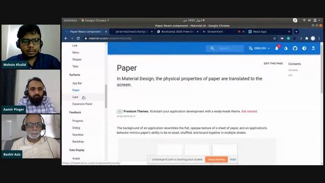 Bootcamp 2020 : Class 9 (Urdu) - Material UI & Charts.js Sunday 10:00 PM (PST) by Mohsin& Team смотреть онлайн