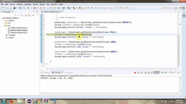 How to format the date using Date formatter in java? | java.text.DateFormat class смотреть онлайн