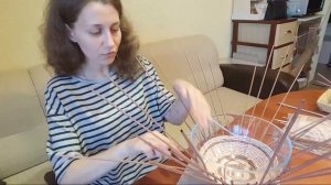 Плетем хлебницу из газетных трубочек 1! Запись трансляции!