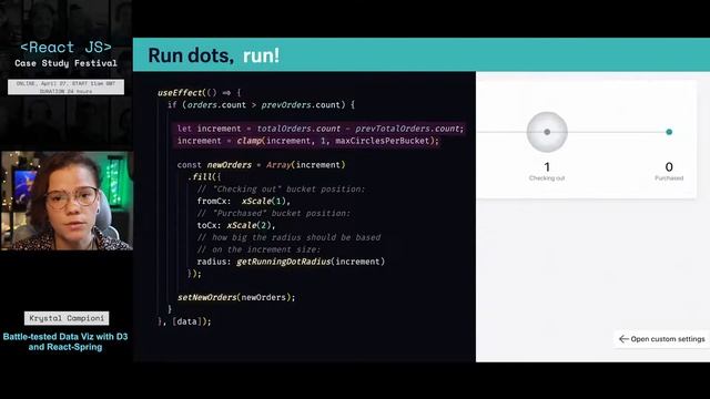 Battle tested Data Viz with D3 and React Spring смотреть онлайн
