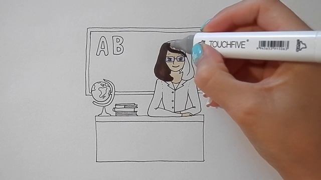 Как нарисовать ЛЮБИМОГО УЧИТЕЛЯ, Рисуем Просто/916/How to draw your FAVORITE TEACHER смотреть онлайн