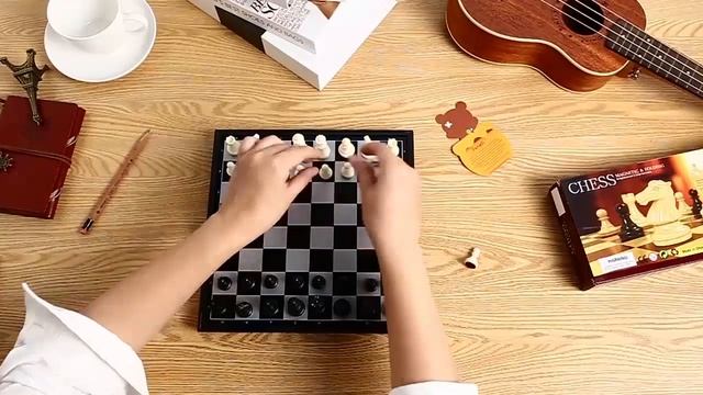 Magnetic Travel Chess Set Great Educational Toy and Gifts Folding Board Game Fits смотреть онлайн