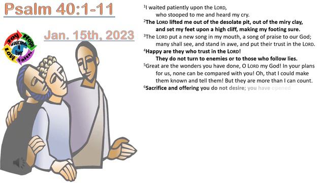 Psalm 40:1-11 - I love to do your will, O my God. смотреть онлайн