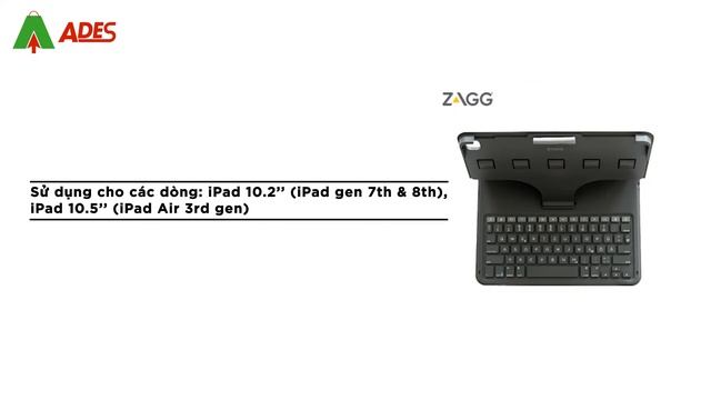 Ốp lưng kèm bàn phím ZAGG Messenger Folio 2 - Apple iPad 10.2/10.5 - 103007169 смотреть онлайн