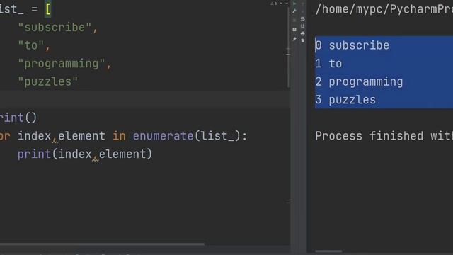 Enumerate in Python For Loops #python #code смотреть онлайн
