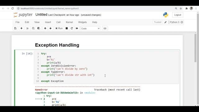 Tutorial 27 : Exception Handling In Python || Part 1 смотреть онлайн