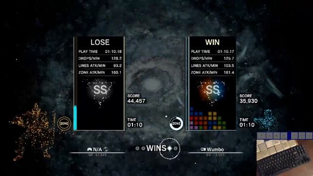 Epic S-Spin 20 Line Zone Clear Solve! Expert Tetris Effect смотреть онлайн