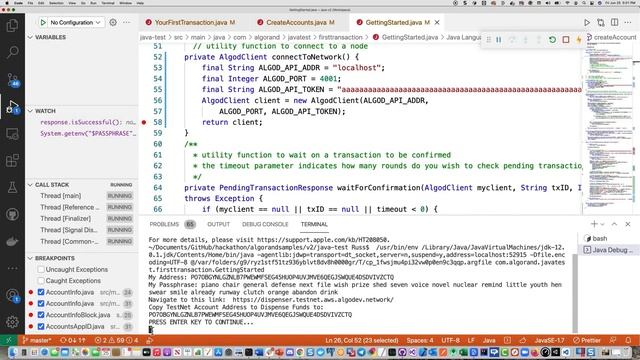 Getting Started with the Algorand Java SDK смотреть онлайн