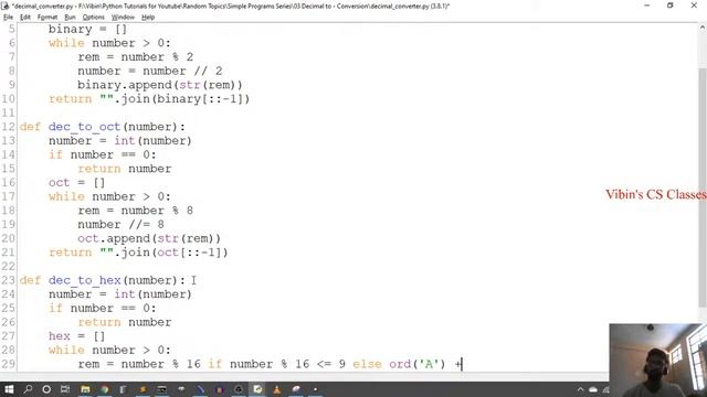 Decimal to - Conversion | Program No. 3 | Simple Programs Series смотреть онлайн