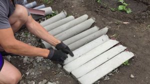 Простой заборчик для дачной клумбы своими руками