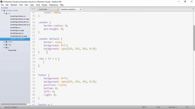 Code a Responsive Website with Bootstrap 3 - #5 Adding Navigation смотреть онлайн