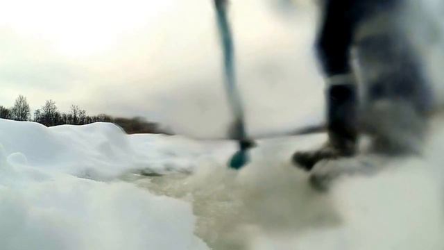 Ксюха (xiaomi yi) подо льдом смотреть онлайн