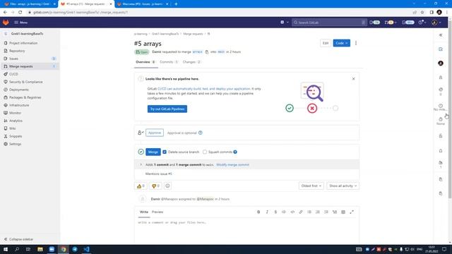 09 Работа с ветками git смотреть онлайн