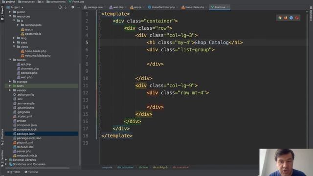 From Laravel Blade to Vue.js + API [Live-coding Example] смотреть онлайн