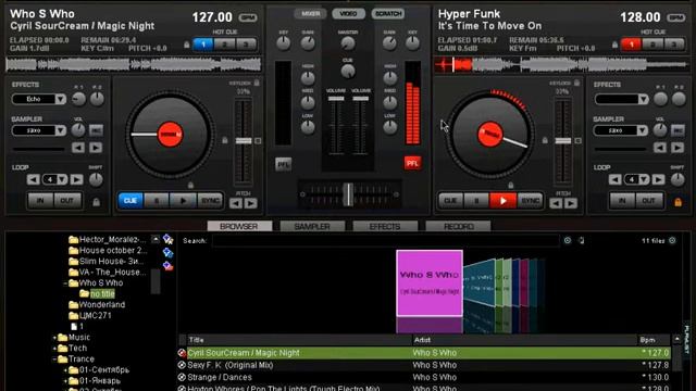 Virtual DJ 6 Pro. Виртуальные проигрыватели «Deck» «A» и «Deck» «B». Часть 1. смотреть онлайн