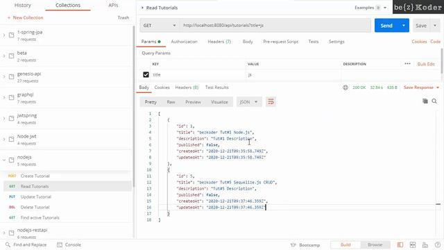 Node.js PostgreSQL CRUD example: Rest APIs with Express & Sequelize смотреть онлайн