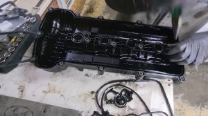 Замена прокладки клапанной крышки Хюндай акцент 1.6 солярис