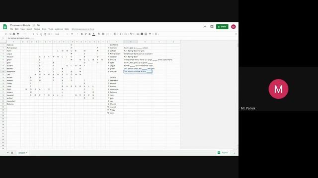 Tuesday Tech Tips #2 Google Sheets Crossword puzzle смотреть онлайн
