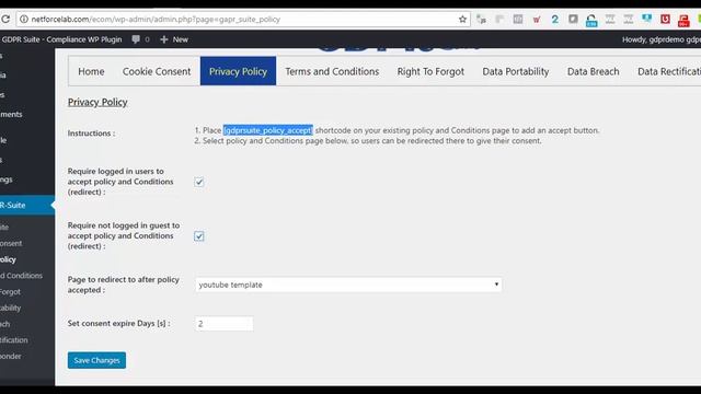 GDPR Suite - Demo of how to get wordpress sites GDPR Compliant смотреть онлайн