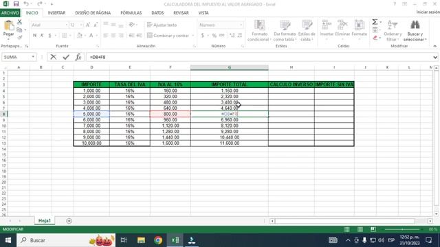COMO SE CALCULA EL IVA EN EXCEL 2023 смотреть онлайн