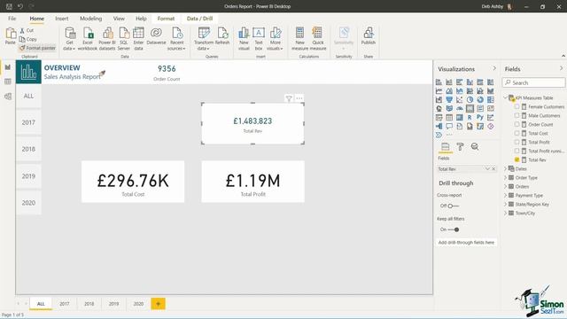 Creating a Power BI Report - Detailed Power BI Tutorial смотреть онлайн