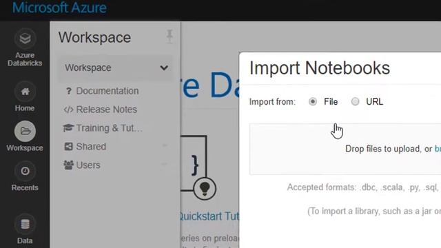 Как загрузить записную книгу с заданиями в Azure Databricks смотреть онлайн