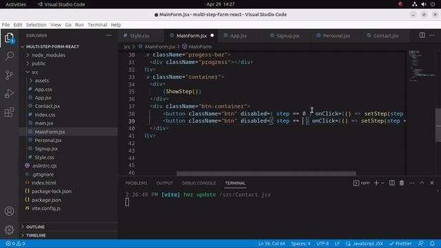 Multi Step Form in React with Progress Bar смотреть онлайн