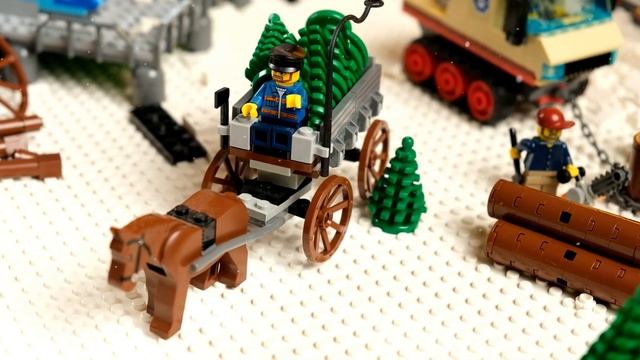 LEGO MOC 2021 Winter Village & Ski Mountain смотреть онлайн