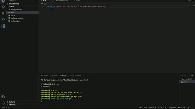 how to create a telegram chat bot using node js смотреть онлайн