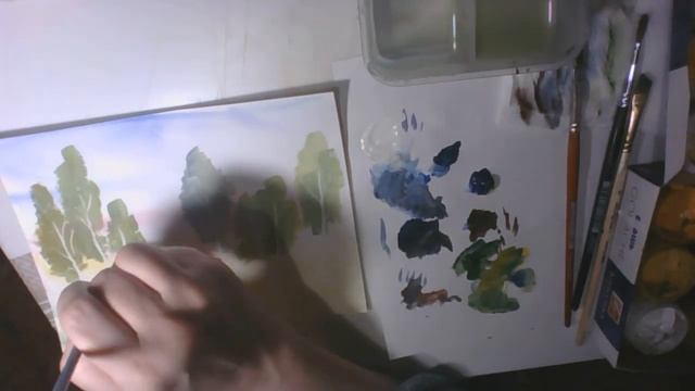 Березы. Пейзаж. смотреть онлайн