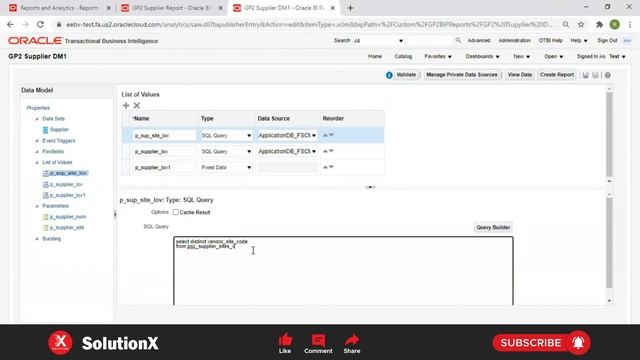 Business Intelligence Publisher - Oracle Fusion (Part 6) | Oracle Tutorial | SolutionX смотреть онлайн