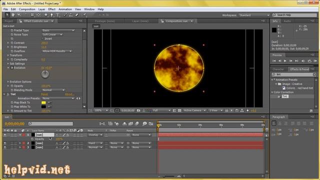 Create the Sun :: Solar Flare :: After Effects Tutorial смотреть онлайн