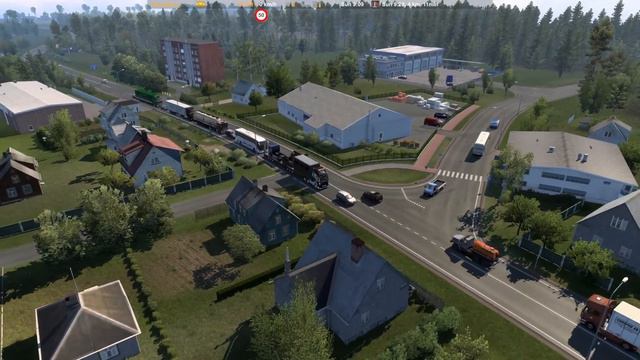 Volvo FH16 Globetrotter XL 750HP｜BDouble Racing Trailer Lowbed【Euro Truck Simulator 2】RUS Map＃18 смотреть онлайн