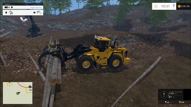 Farming simulator 2015 Lantmanne Volvo 180F V3 смотреть онлайн
