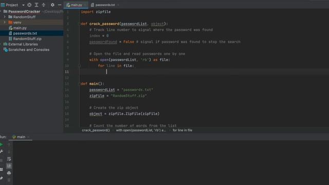 How to crack a password for zip file - Python Trick смотреть онлайн