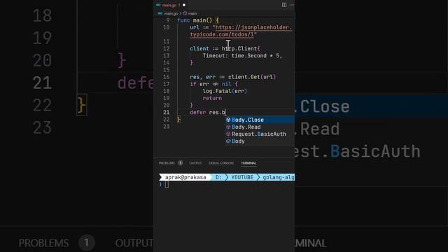 Golang Tutorial: HTTP Request With net/http смотреть онлайн