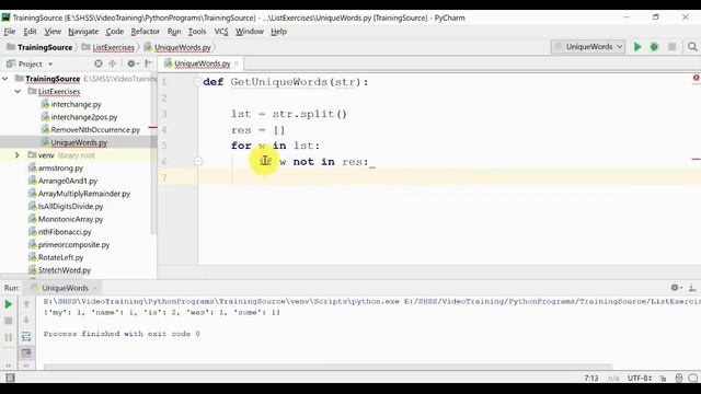 #15 Find Unique Words || Python Programs In Tamil смотреть онлайн