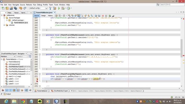 JAVA# 2 VALIDAR JTEXTFIELD (MATCHES Y KEYCHART) смотреть онлайн