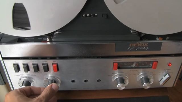Revox A77 MK1 Reet-to-Reel Playing What Is Recorded