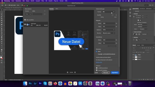 Projekte Speichern & Exportieren in Adobe Photoshop - Tutorial Deutsch (2023) смотреть онлайн